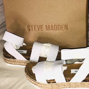 Steve Madden KIMMIE WHITE ESPADRILLES